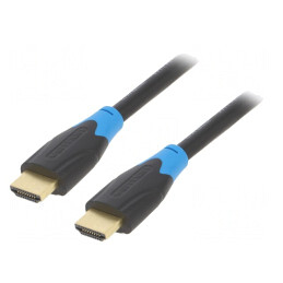 Cablu HDMI 2.0 Negru 3m PVC | Electronic-mag.ro | Componente Electronice