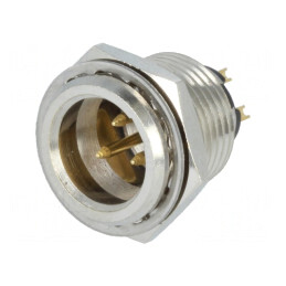 Soclu XLR mini tată 3 pini 5A | Electronic-mag.ro | Componente Electronice