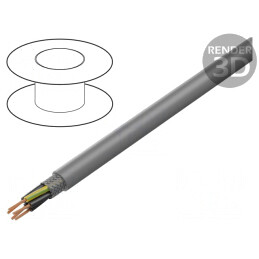 Cablu JZ-520 HMH-C LSZH Gri 300V/500V 5G0.75mm2 | Electronic-mag.ro | Componente Electronice