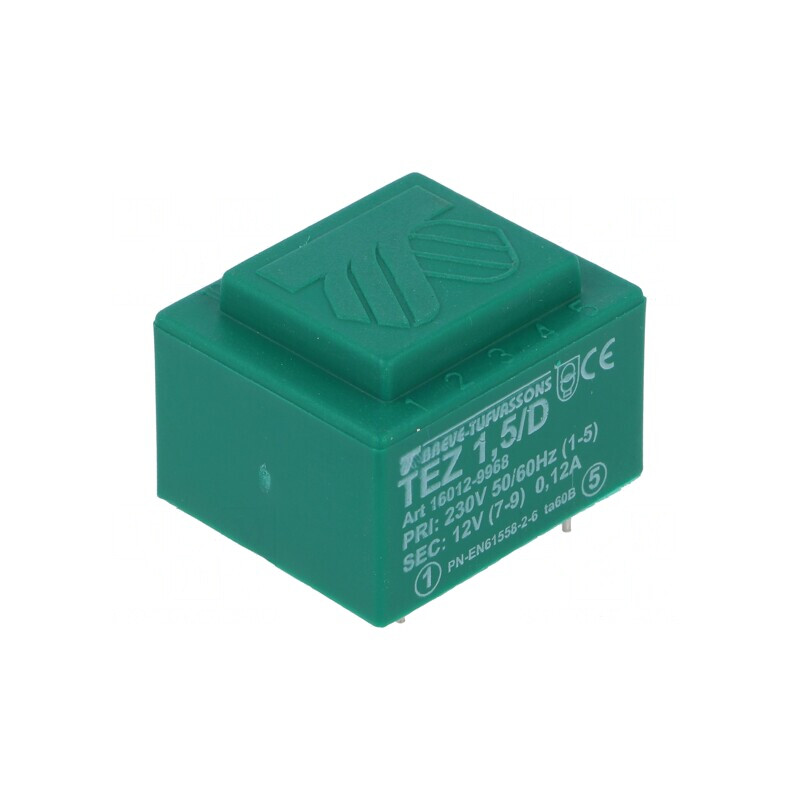 Transformator încapsulat 1,5VA 230VAC 12V PCB | Electronic-mag.ro | Componente Electronice