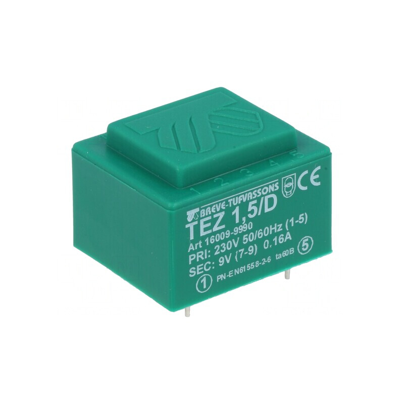 Transformator încapsulat 1,5VA 230VAC 9V PCB | Electronic-mag.ro | Componente Electronice Transformator încapsulat 1,5VA 230VAC 9V PCB | Electronic-mag.ro | Componente Electronice