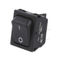 Rocker Switch DPST ON-OFF 10A 250V Black | Electronic-mag.ro | Componente Electronice