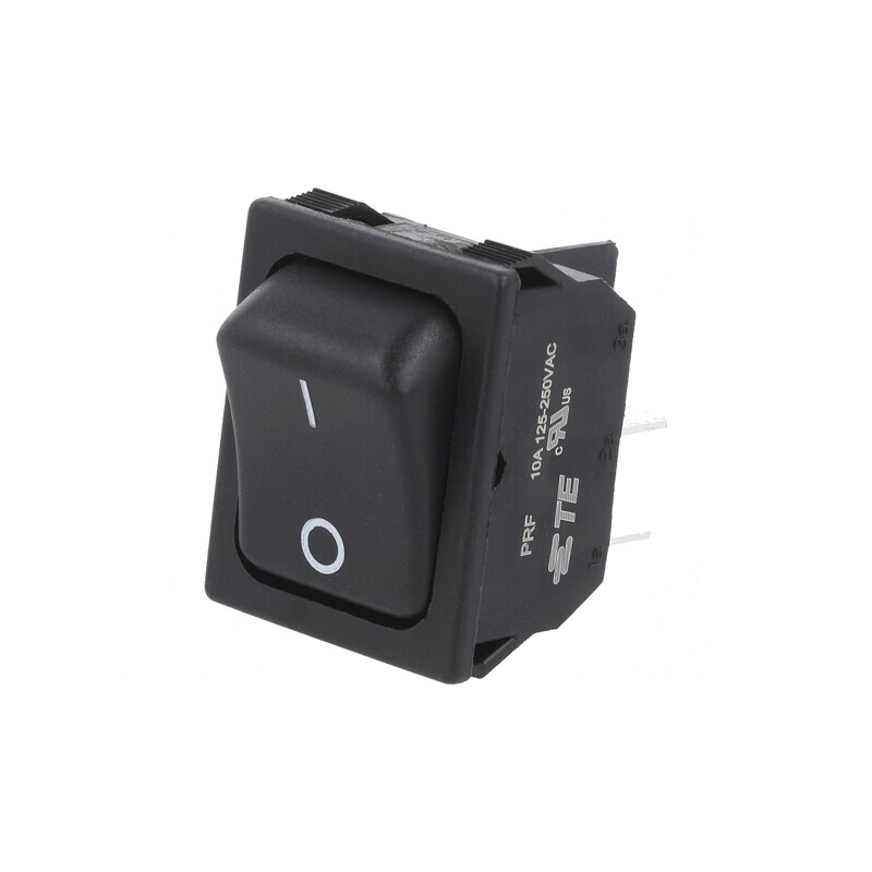 Rocker Switch DPST ON-OFF 10A 250V Black | Electronic-mag.ro | Componente Electronice