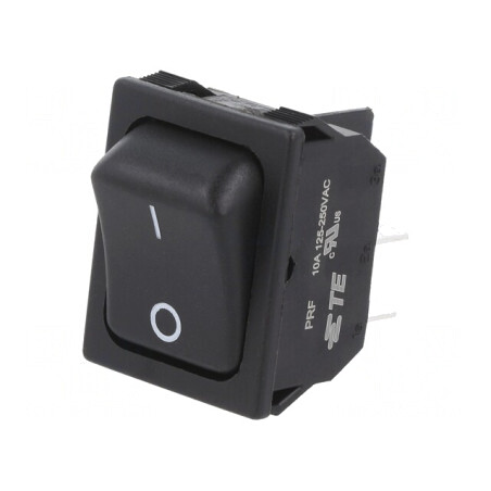 Rocker Switch DPST ON-OFF 10A 250V Black | Electronic-mag.ro | Componente Electronice
