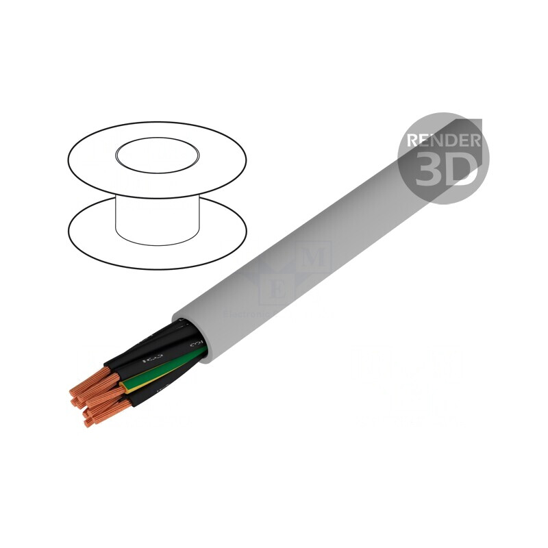 Cablu Neecranat 0.75mm2 Gri 300V/500V | Electronic-mag.ro | Componente Electronice