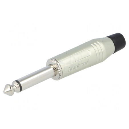 Mufă Jack 6,3mm Mono Gri Lipire | Electronic-mag.ro | Componente Electronice