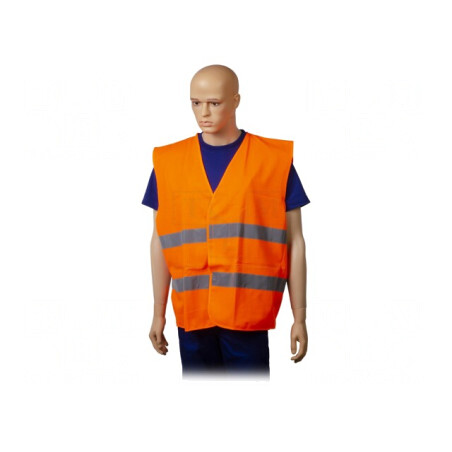 Vestă Reflectorizantă Portocalie L cu Arici | Electronic-mag.ro | Componente Electronice