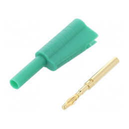 Mufă Banană 2mm Verde 10A 30VAC 60VDC | Electronic-mag.ro | Componente Electronice