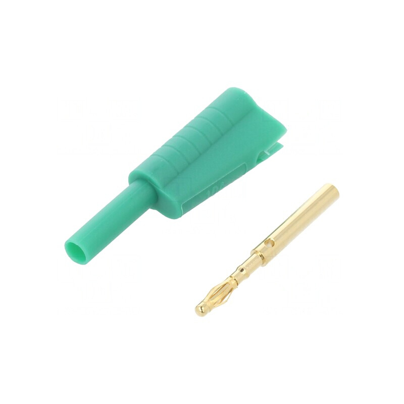 Mufă Banană 2mm Verde 10A 30VAC 60VDC | Electronic-mag.ro | Componente Electronice