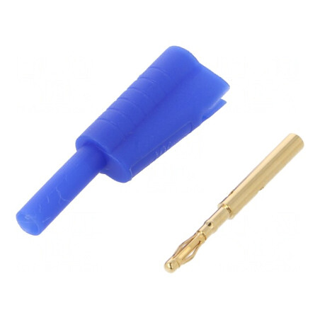 Mufă Banană 2mm 10A Albastră Lipită | Electronic-mag.ro | Componente Electronice