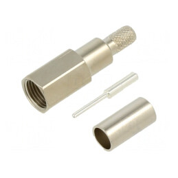 Mufă FME tată drept RG58C/U 50Ω 2GHz | Electronic-mag.ro | Componente Electronice