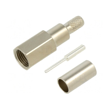 Mufă FME tată drept RG58C/U 50Ω 2GHz | Electronic-mag.ro | Componente Electronice