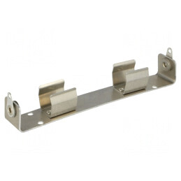 Suport Baterii AA/R6 Aluminiu 2 Sloturi | Electronic-mag.ro | Componente Electronice