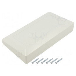 Carcasă Desktop ABS Gri Deschis 180x100x41.5mm | Electronic-mag.ro | Componente Electronice