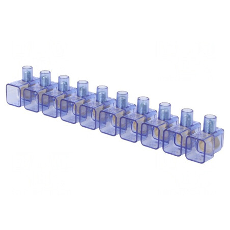 Regletă de Conexiuni cu Șurub 10mm2 450V 10 Piste | Electronic-mag.ro | Componente Electronice
