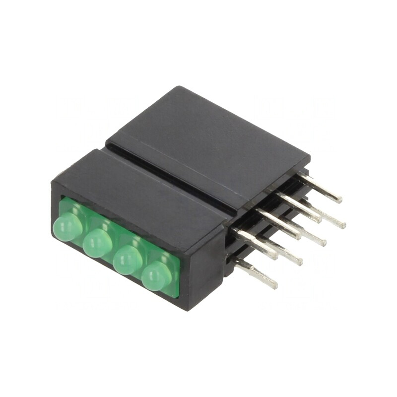LED Verde 1,8mm 4 Diode 20mA 70° 5-17mcd | Electronic-mag.ro | Componente Electronice
