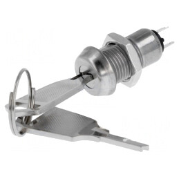 Comutator întrerupător cu cheie SPST 90° | Electronic-mag.ro | Componente Electronice