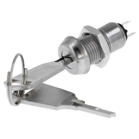 Comutator întrerupător cu cheie SPST 90° | Electronic-mag.ro | Componente Electronice
