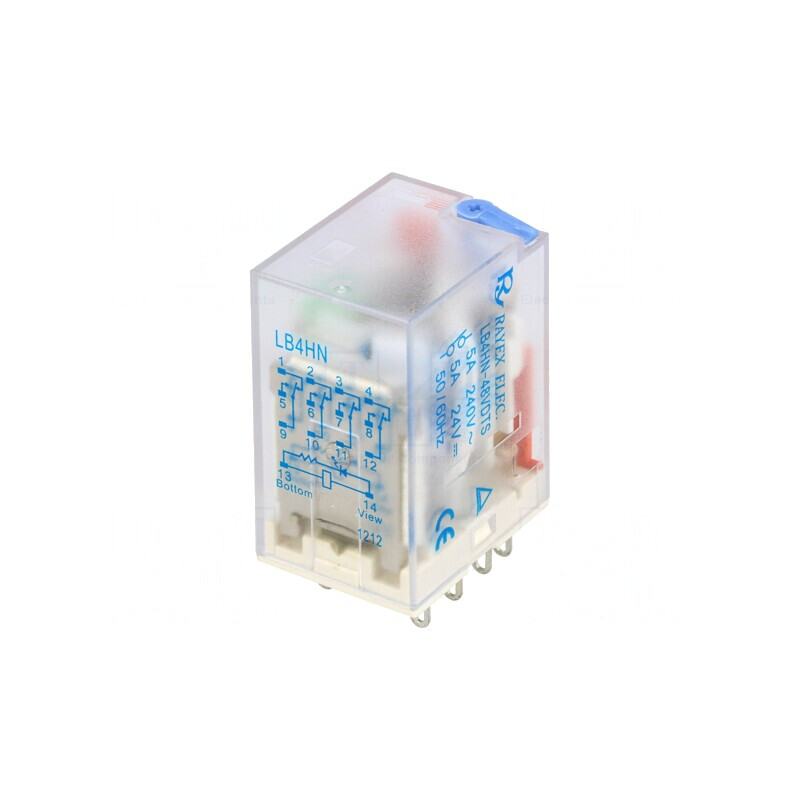 Releu Electromagnetic 4PDT 48VDC 5A | Electronic-mag.ro | Componente Electronice
