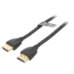 Cablu HDMI 2.0 2m Negru | Electronic-mag.ro | Componente Electronice