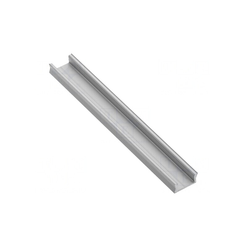 Profil Aluminiu Anodizat Argintiu 1m pentru Module LED GLAX MINI | Electronic-mag.ro | Componente Electronice