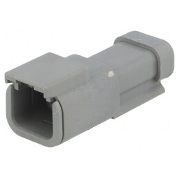 Conector cablu-cablu DTM mufă tată 2 pini gri IP68 | Electronic-mag.ro | Componente Electronice