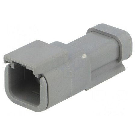 Conector cablu-cablu DTM mufă tată 2 pini gri IP68 | Electronic-mag.ro | Componente Electronice