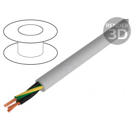Cablu Electic JZ-500-PUR 3G1mm2 Neecranat Gri