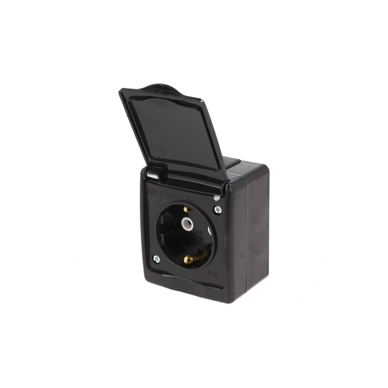 Conector Alimentare AC Negru 16A 250V | Electronic-mag.ro | Componente Electronice