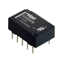 Releu electromagnetic DPDT 3VDC 2A PCB | Electronic-mag.ro | Componente Electronice