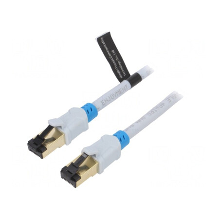 Patch Cord S/FTP Cat6 Gri 1.5m Aurit | Electronic-mag.ro | Componente Electronice