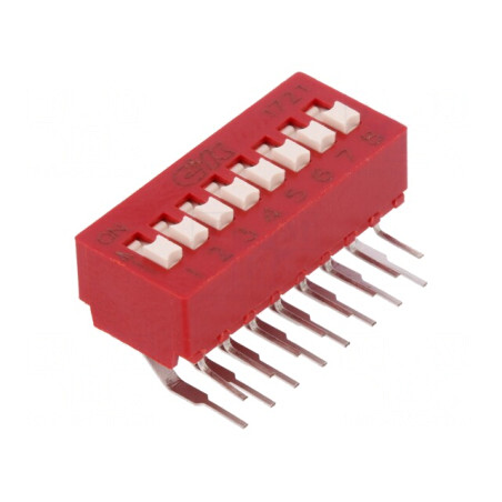 Comutator DIP-SWITCH 8 Secțiuni OFF-ON 25VDC | Electronic-mag.ro | Componente Electronice