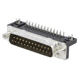 Soclu D-Sub 25 PIN pentru montare pe panou 90° | Electronic-mag.ro | Componente Electronice