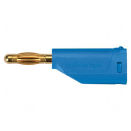 Mufă banană 4mm 16A albastră | Electronic-mag.ro | Componente Electronice