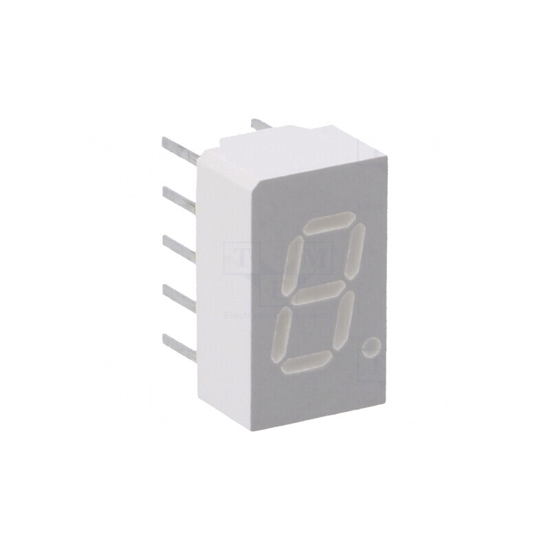 Afișaj LED 7 Segmente Galben 7.62mm | Electronic-mag.ro | Componente Electronice