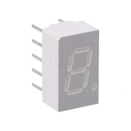 Afișaj LED 7 Segmente Galben 7.62mm | Electronic-mag.ro | Componente Electronice