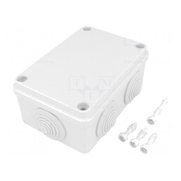 Cutie de Conexiuni IP65 Gri 80x120x50mm | Electronic-mag.ro | Componente Electronice