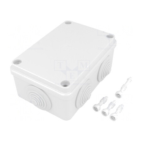 Cutie de Conexiuni IP65 Gri 80x120x50mm | Electronic-mag.ro | Componente Electronice