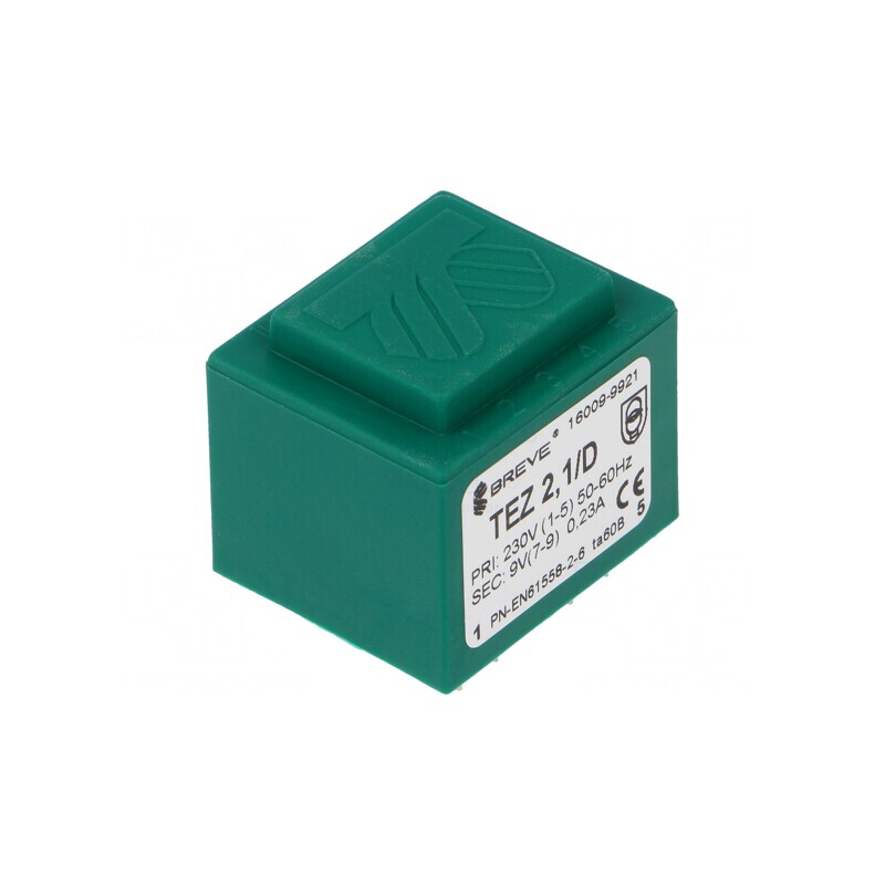Transformator Încapsulat 230V 9V 233mA PCB | Electronic-mag.ro | Componente Electronice