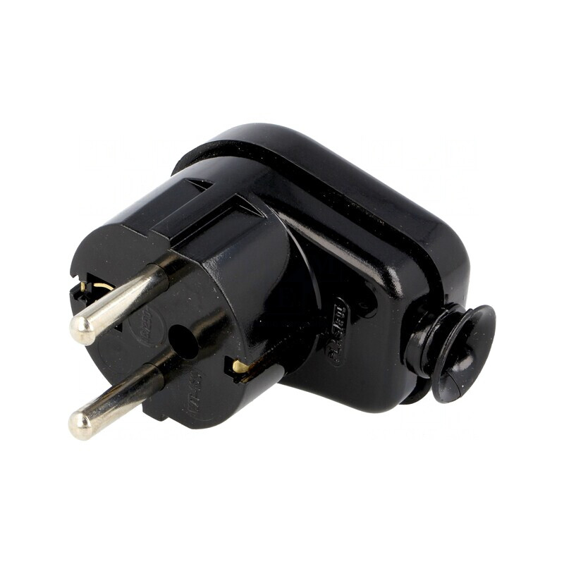 Conector de Alimentare AC Tată 230VAC 16A Negru | Electronic-mag.ro | Componente Electronice