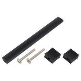 Manetă Aluminiu Negru Mat 30,5mm x 148mm x 15,5mm | Electronic-mag.ro | Componente Electronice