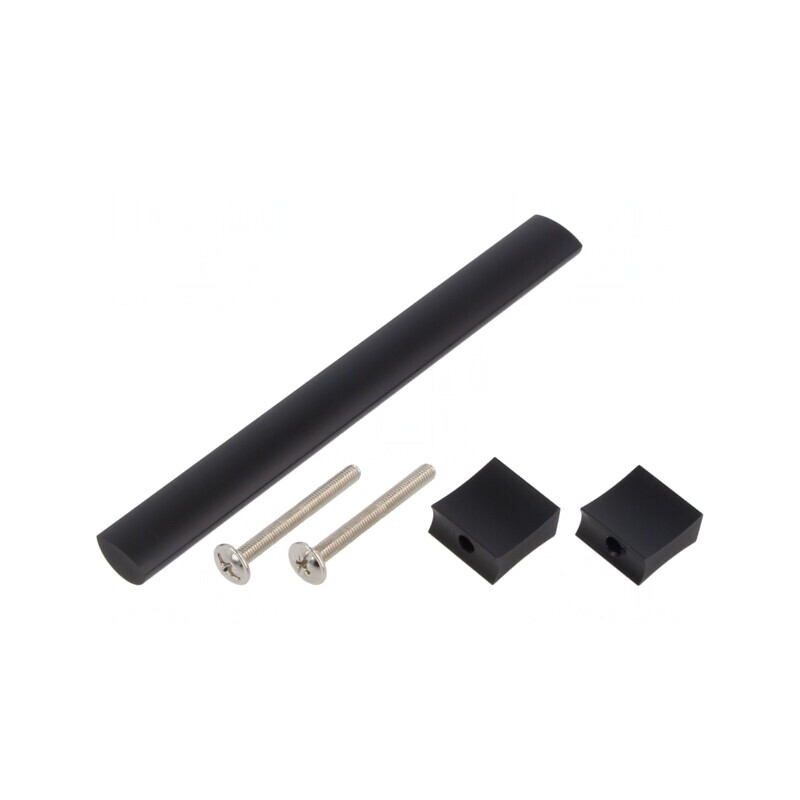 Manetă Aluminiu Negru Mat 30,5mm x 148mm x 15,5mm | Electronic-mag.ro | Componente Electronice