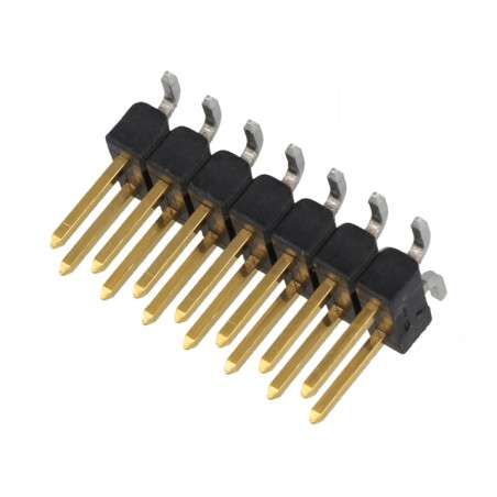 Conector pini tată 14 pini verticali AMPMODU MOD II | Electronic-mag.ro | Componente Electronice
