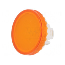 Lentilă Buton 22mm Portocalie Transparentă Plastic | Electronic-mag.ro | Componente Electronice