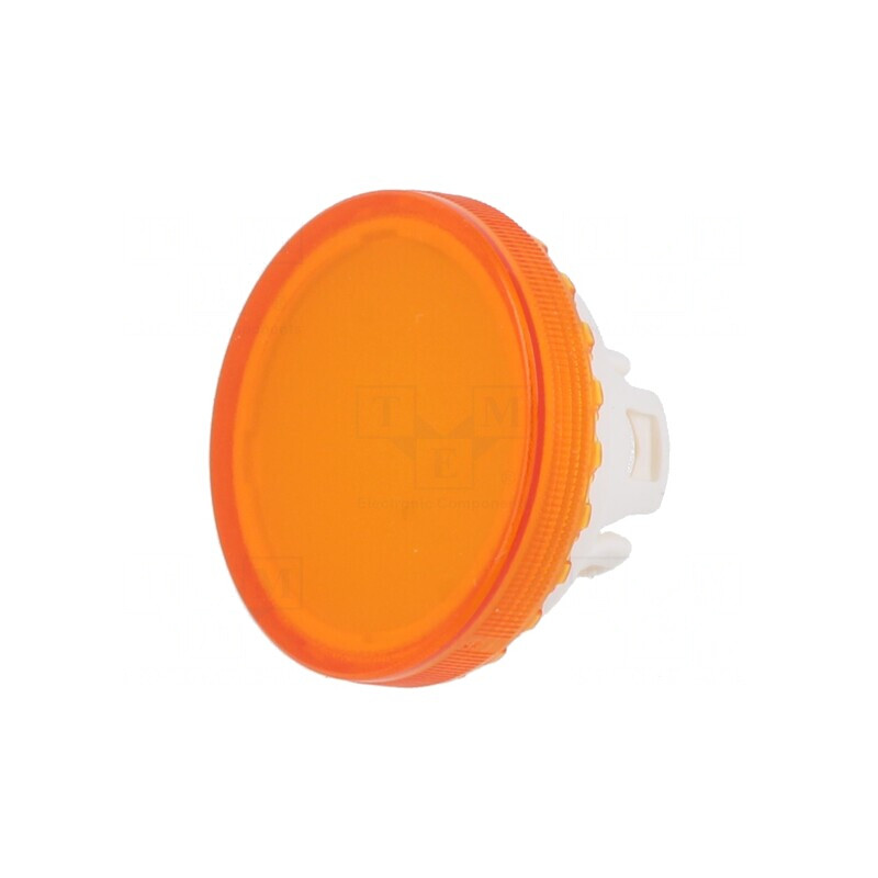 Lentilă Buton 22mm Portocalie Transparentă Plastic | Electronic-mag.ro | Componente Electronice