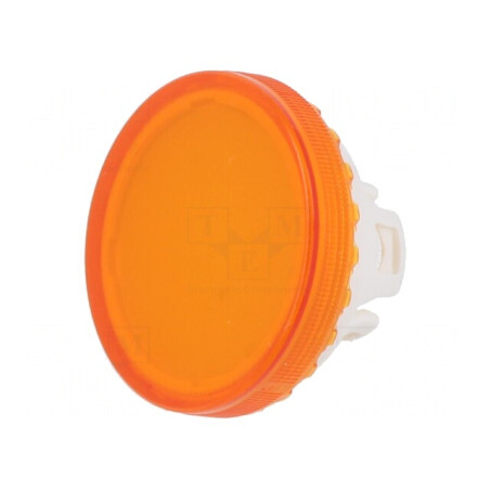 Lentilă Buton 22mm Portocalie Transparentă Plastic | Electronic-mag.ro | Componente Electronice