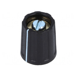 Buton Rotativ Negru cu Indicator ABS 4mm 13.5x15.5mm | Electronic-mag.ro | Componente Electronice