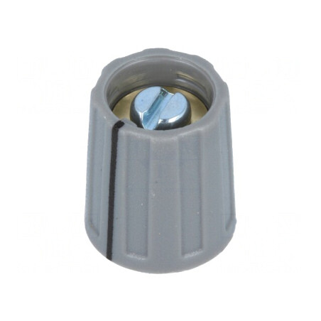 Buton Rotativ Negru cu Indicator ABS 6mm | Electronic-mag.ro | Componente Electronice