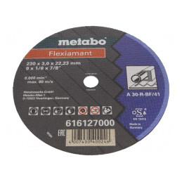Disc de tăiere oțel 230mm 22,2mm 3mm | Electronic-mag.ro | Componente Electronice
