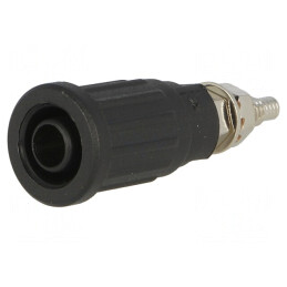 Soclu Banană 4mm Negru 32A 1kV | Electronic-mag.ro | Componente Electronice